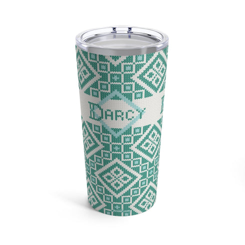 Fair Isle Diamonds Knitting Tumbler
